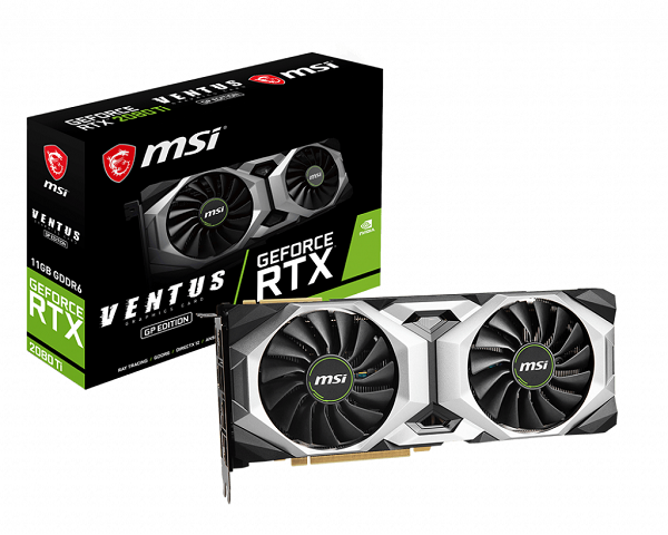 Msi Nvidia Geforce Rtx 2080 Ti Ventus Gp Oc 11gb Gddr6 1545mhz