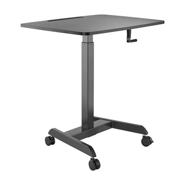 Brateck Manual Height Adjustable Workstation with Casters Black FWS08-4 ...