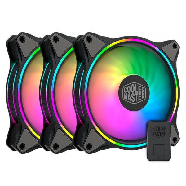 Cooler Master MasterFan MF120 HALO ARGB Fan - 3 In 1 Pack MFL-B2DN ...