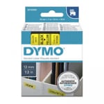 Dymo D1 Black on Yellow Tape 12mmx7m S0720580