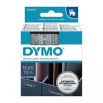 Dymo D1 White on Clear Tape 12mmx7m S0720600