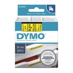 Dymo D1 Black on Yellow Tape 19mmx7m S0720880