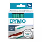 Dymo D1 Black on Green Tape 19mmx7m S0720890