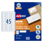 Avery AV J8156 Address Labels inkjet 45UP White Pack 50 936111