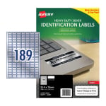 Avery Silver Heavy Duty Label. 25.4 x 10 mm Pack 20 959200