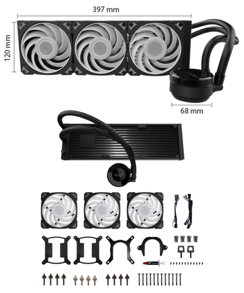 Inwin MR36 ARGB AIO Liquid Cpu Cooler IW-LC-MR36 | Zylax Computers