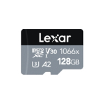 Lexar 128GB Professional 1066x microSDXC UHS-I Silver 160MB/s Memory Card