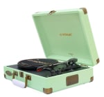 Mbeat Woodstock II Vintage Turntable Player with BT Receiver & Transmitter Tiffany Green