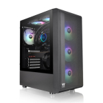 Thermaltake S200 Mesh Tempered Glass ARGB Mid Tower Case Black