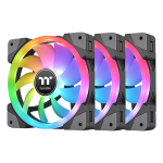 Thermaltake SWAFAN EX12 RGB 120mm Magnetic PWM Cooling Fan Black 3 Pack