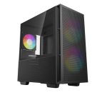 DeepCool CH360 Tempered Glass Window Micro-ATX Case Black (No Power Supply)