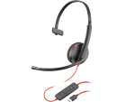 Hp Poly Blackwire 3210 Monaural USB-C Headset with USB-C/A Adapter