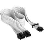 Corsair Premium Sleeved 12+4pin PCIe 5.0 12VHPWR 600W Cable White