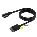 Corsair iCUE LINK Slim 600mm Cable With Straight-Slim 90 Degrees Connectors Black