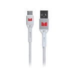 Monster USB-C to USB-A Braided 2m Cable White