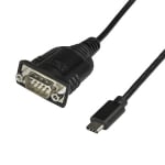 StarTech USB C to Serial Adapter Cable 40cm - COM Retention - RS232 DB9