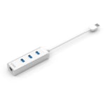 Mbeat Hamilton 3-Port USB 3.0 Hub with Gigabit Ethernet White