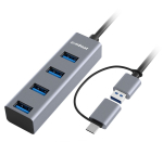 Mbeat 4-Port USB 3.0 Hub with USB-C Converter