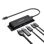 Mbeat Mountable 5-Port USB-C Hub Black