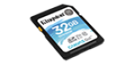 Kingston 32GB Canvas 90MB/s Go SDHC UHS-I U3 Class 10 Memory Card