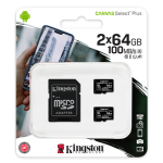 Kingston Canvas Select 64GB MicroSD Memory Card 2 Pack