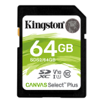 Kingston 64GB Canvas Select Plus SD Card