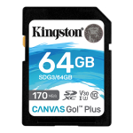 Kingston 64GB Canvas Go Plus UHS-I Class 10 Memory Card