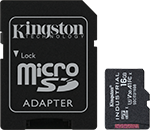 Kingston 16GB MicroSDHC C10 A1 PSLC Card + SD Adapter