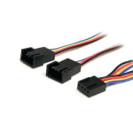 StarTech 12in 4 Pin PWM Fan Extension Power Y Cable ? F/M FAN4SPLIT12