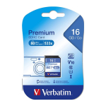 Verbatim Premium 16GB SDHC Class 10 Memory Card 43962