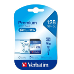 Verbatim Premium 128GB SDXC UHS-I V10 U1 Class 10 Memory Card 44025