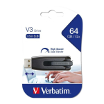 Verbatim 64GB V3 USB 3.2 Flash Drive Grey 49174