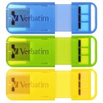 Verbatim PopUp USB2.0 Drive 32GB Triple Pack Bright Colours 66761