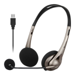 Verbatim 66556 USB Headset with Boom Mic Black