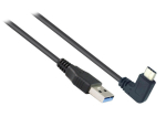 Generic 1m USB 3.0 AM to Right Angle Type-C Cable CB-RACM-AM-1M