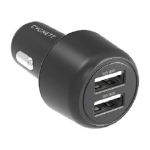 Cygnett Carpower 12w Dual Port 2x Usb-a 12w Car Charger Black