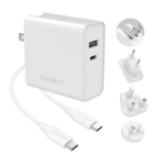 Cygnett Powerplus 60w Dual Port Fast Wall Charger Usb-a & Usb-c Pd + Usb-