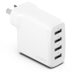 Cygnett Powerplus 24w Multi Port Usb-a Wall Charger White