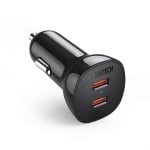 Choetech TC0008-BK Dual USB-C 36W Car Charger Adapter Black