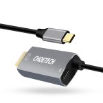 Choetech XCH-M180-GY-V2 Unidirectional Adapter USB-C (male) to HDMI 4K 60Hz (male) + PD100W Power Delivery 1.8M