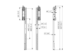 Vogels PFS 3508 Panel Mounts Interface 3D Adjustable Display Strips 800mm