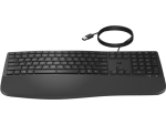 HP 485 Comfort USB-A Wired Keyboard Black