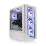 Thermaltake View 200 Tempered Glass ARGB Mid Tower ATX Case White