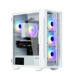 Zalman i3 NEO ATX Mid Tempered Glass Tower Gaming PC Case White