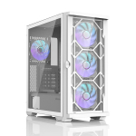 Zalman Mid-Tower Tempered Glass ATX ARGB Case White