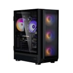 Zalman Mid-Tower Tempered Glass E-ATX RGB Case Black