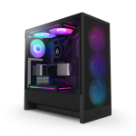 NZXT H5 Flow RGB Tempered Glass Mid-Tower ATX Case Black