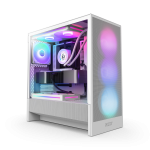 NZXT H5 Flow RGB Tempered Glass Mid-Tower ATX Case White