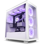 NZXT H7 V2 Elite RGB Tempered Glass Mid-Tower ATX Case White