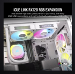 Corsair iCUE Link RX120 RGB 120mm PWM Single Fan Expansion - White